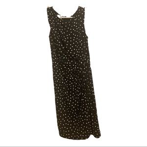 10P London Times Petites Blk & Wht Polka Dot Dress
